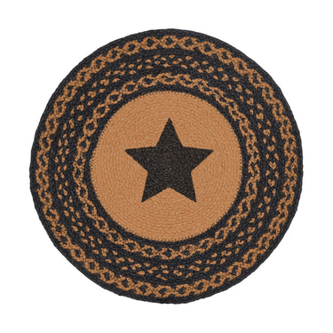 Farmhouse Jute Braided Trivet Stencil Star 15